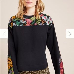 Anthropologie Phoenix Embroidered Sweatshirt
